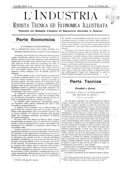 L'industria rivista tecnica ed economica illustrata