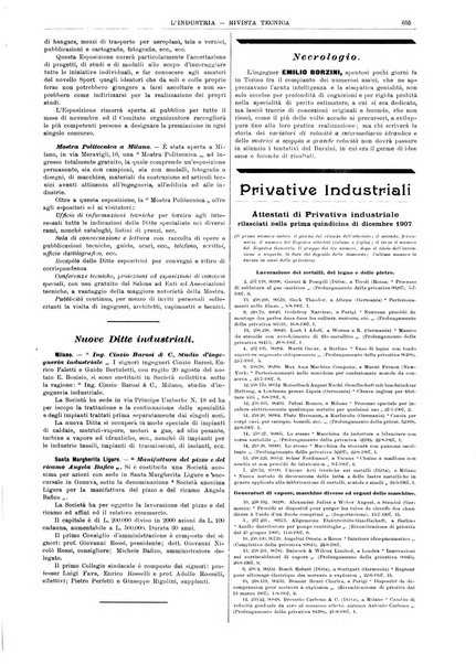 L'industria rivista tecnica ed economica illustrata