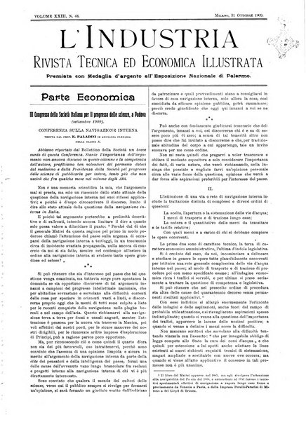 L'industria rivista tecnica ed economica illustrata