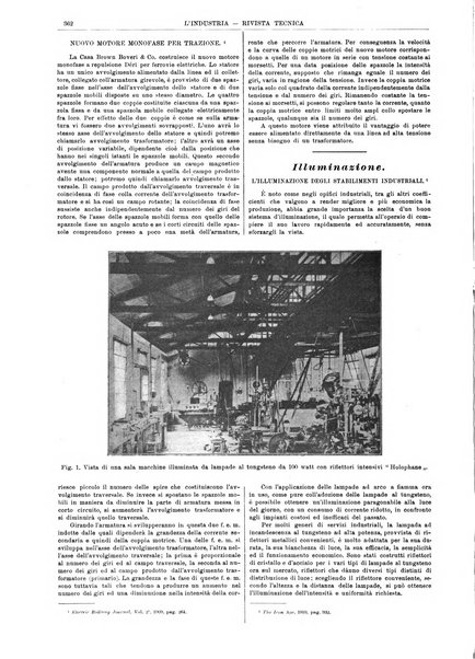 L'industria rivista tecnica ed economica illustrata