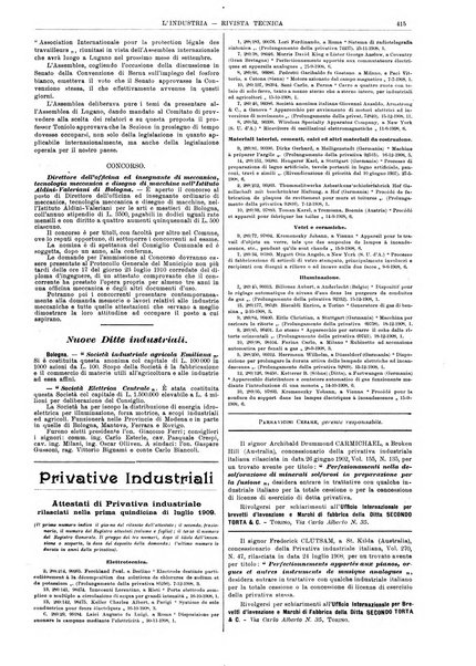 L'industria rivista tecnica ed economica illustrata