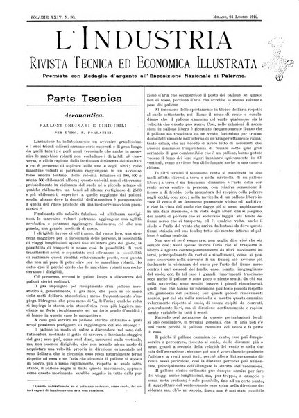 L'industria rivista tecnica ed economica illustrata