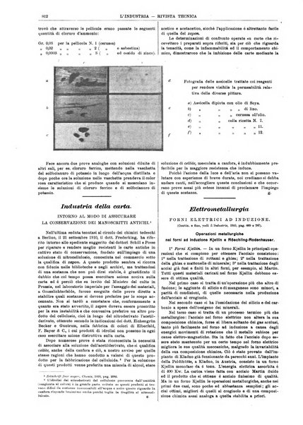 L'industria rivista tecnica ed economica illustrata