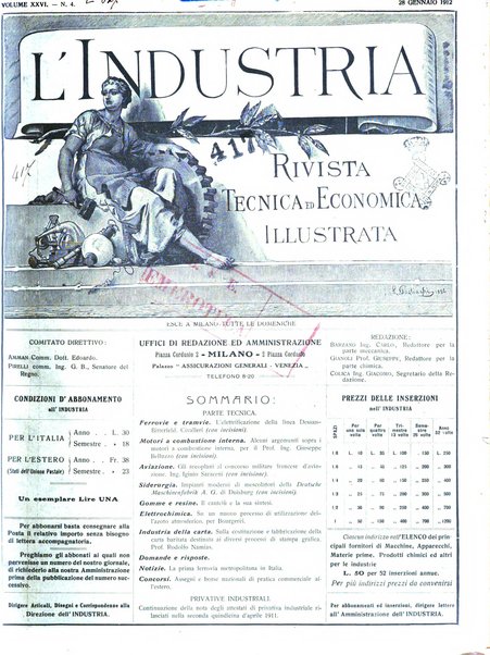 L'industria rivista tecnica ed economica illustrata