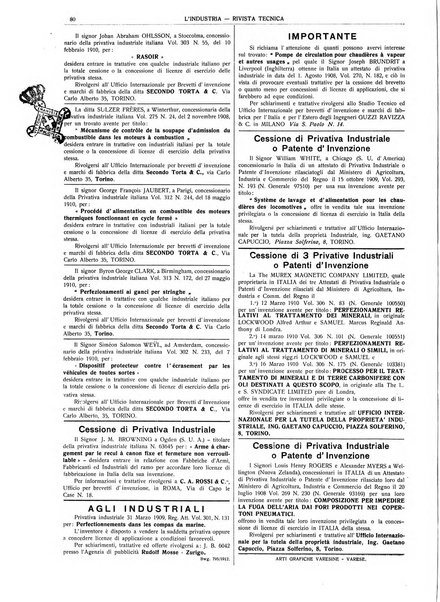 L'industria rivista tecnica ed economica illustrata