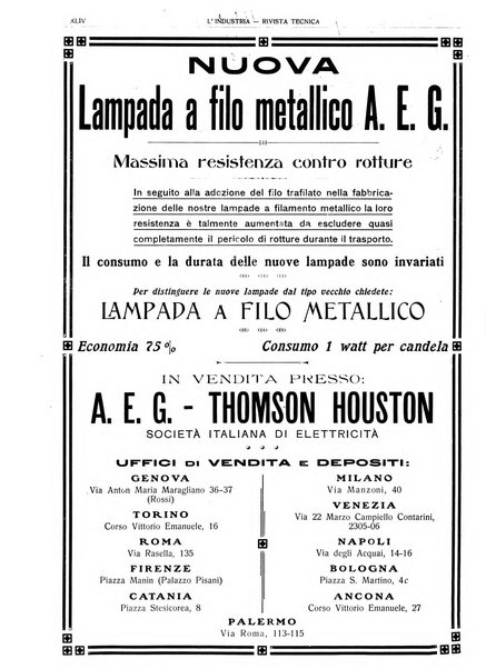 L'industria rivista tecnica ed economica illustrata