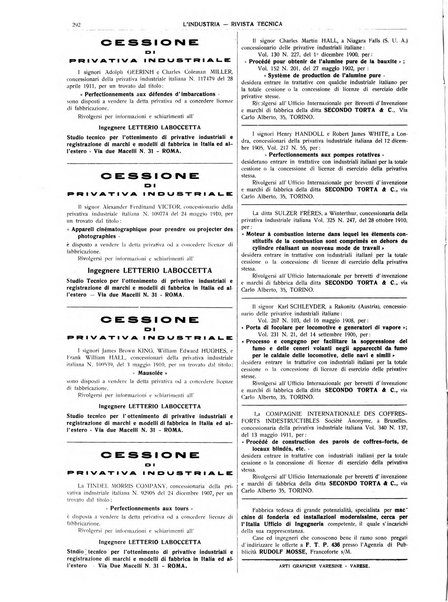 L'industria rivista tecnica ed economica illustrata