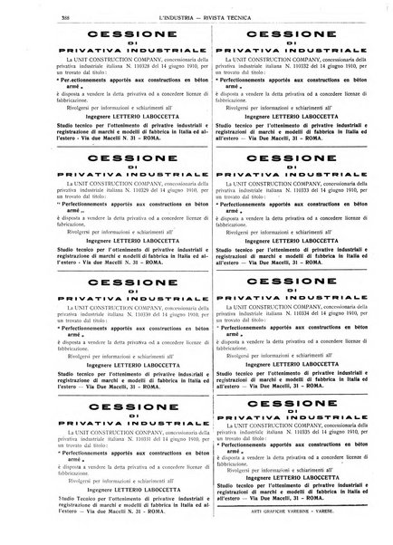 L'industria rivista tecnica ed economica illustrata