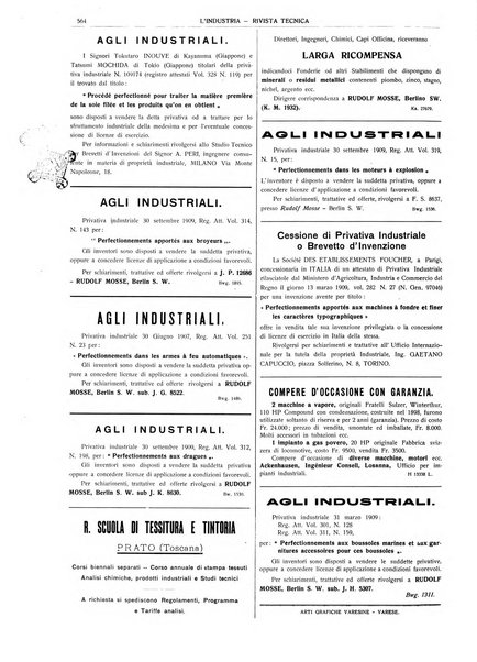 L'industria rivista tecnica ed economica illustrata