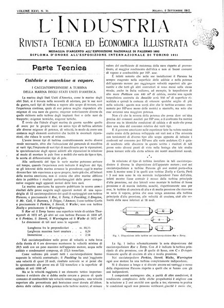 L'industria rivista tecnica ed economica illustrata