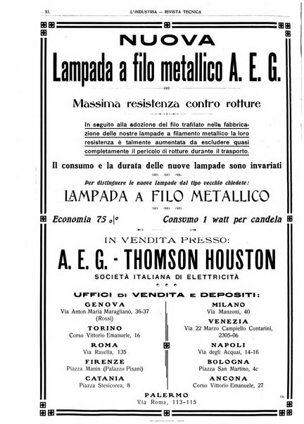 L'industria rivista tecnica ed economica illustrata