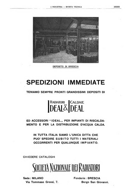 L'industria rivista tecnica ed economica illustrata