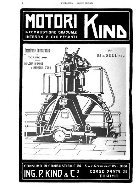 L'industria rivista tecnica ed economica illustrata