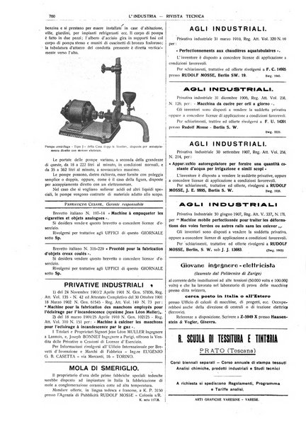 L'industria rivista tecnica ed economica illustrata