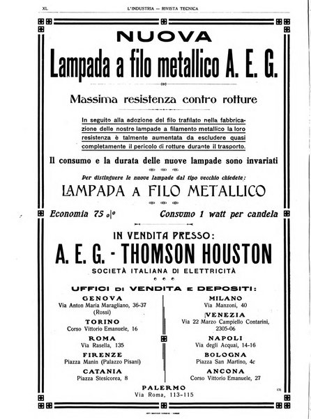 L'industria rivista tecnica ed economica illustrata