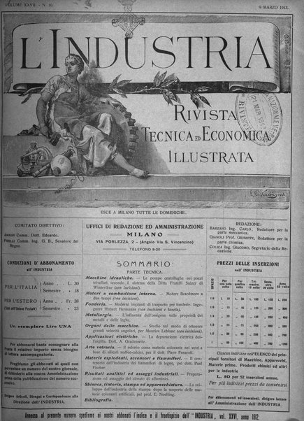 L'industria rivista tecnica ed economica illustrata