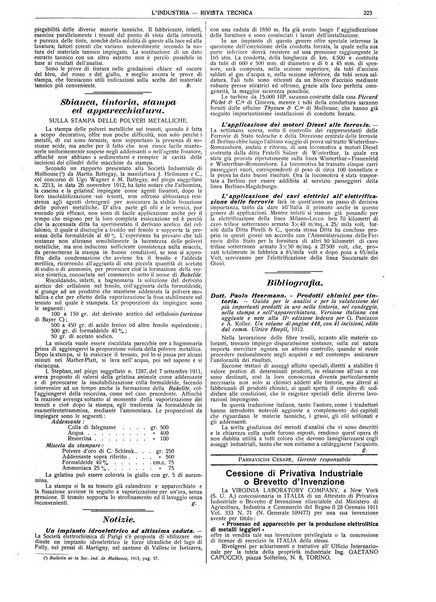 L'industria rivista tecnica ed economica illustrata