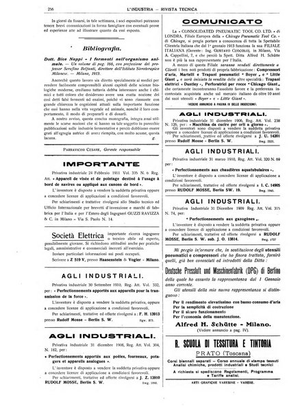 L'industria rivista tecnica ed economica illustrata