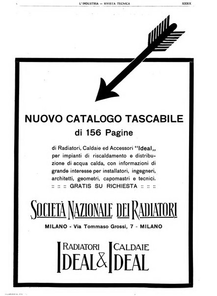 L'industria rivista tecnica ed economica illustrata