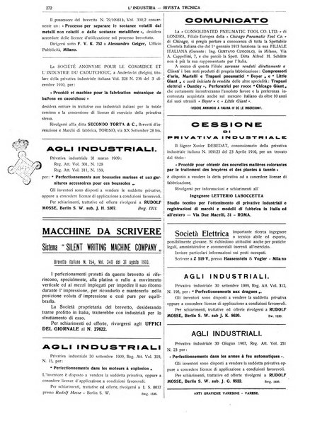 L'industria rivista tecnica ed economica illustrata