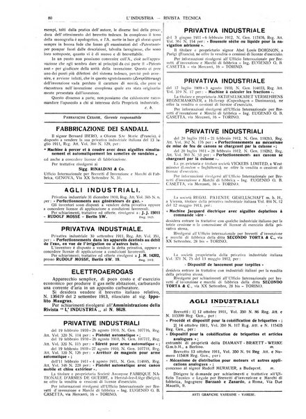 L'industria rivista tecnica ed economica illustrata