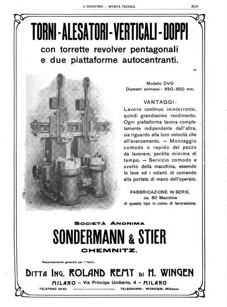 L'industria rivista tecnica ed economica illustrata