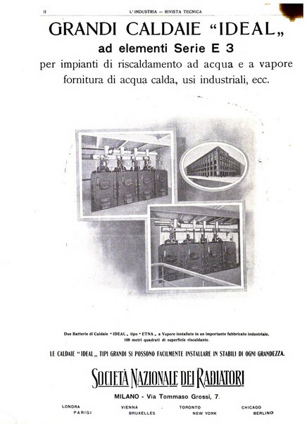 L'industria rivista tecnica ed economica illustrata