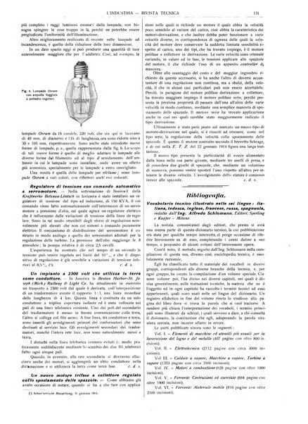 L'industria rivista tecnica ed economica illustrata