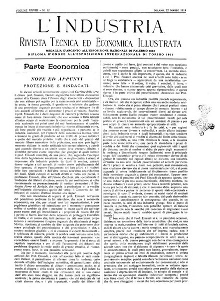 L'industria rivista tecnica ed economica illustrata