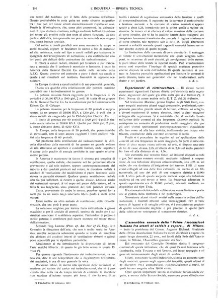 L'industria rivista tecnica ed economica illustrata