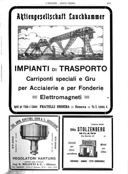 L'industria rivista tecnica ed economica illustrata