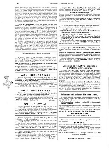 L'industria rivista tecnica ed economica illustrata