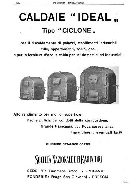 L'industria rivista tecnica ed economica illustrata