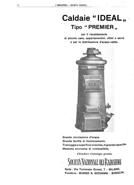 L'industria rivista tecnica ed economica illustrata