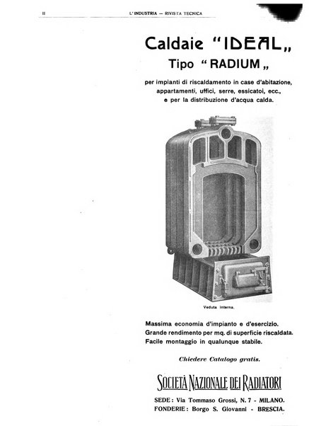 L'industria rivista tecnica ed economica illustrata