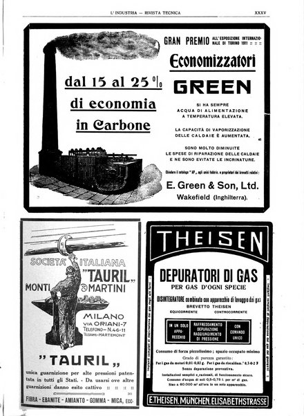 L'industria rivista tecnica ed economica illustrata