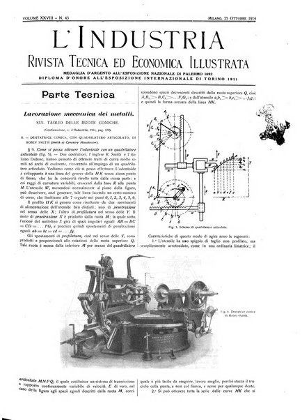 L'industria rivista tecnica ed economica illustrata