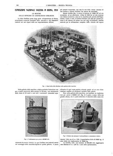 L'industria rivista tecnica ed economica illustrata