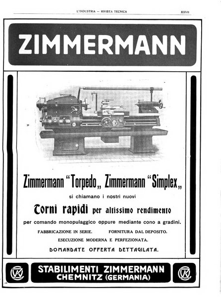 L'industria rivista tecnica ed economica illustrata