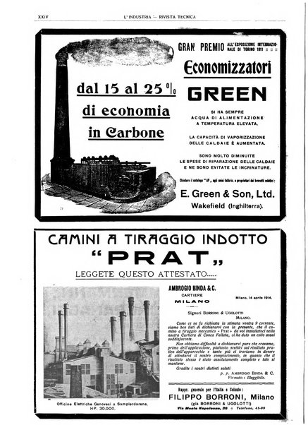 L'industria rivista tecnica ed economica illustrata