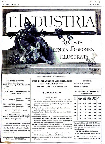 L'industria rivista tecnica ed economica illustrata