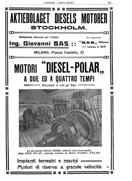 L'industria rivista tecnica ed economica illustrata