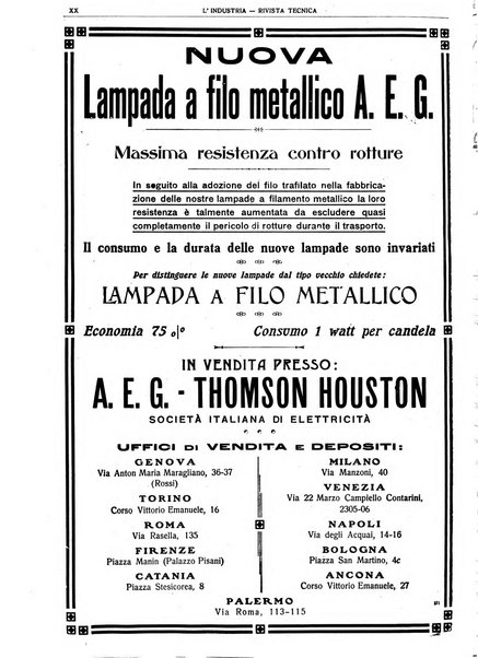 L'industria rivista tecnica ed economica illustrata