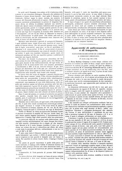 L'industria rivista tecnica ed economica illustrata