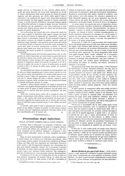 L'industria rivista tecnica ed economica illustrata