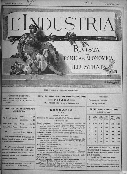 L'industria rivista tecnica ed economica illustrata