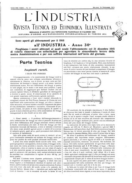 L'industria rivista tecnica ed economica illustrata