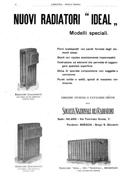 L'industria rivista tecnica ed economica illustrata