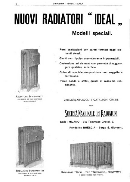 L'industria rivista tecnica ed economica illustrata