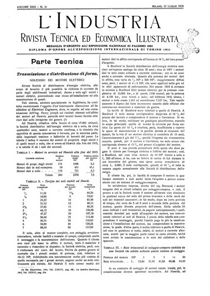 L'industria rivista tecnica ed economica illustrata